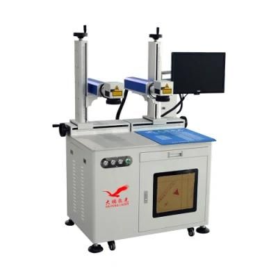 20W 30W Two Head Fiber Laser Marking Engraving Machine