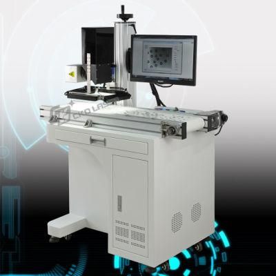 Vision Location Automatically Position Laser Branding Machine for Button Cover Plastic Box Ean Qr Bar Code