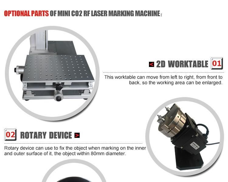 Synard 30W RF Nonmetal Logo CO2 Laser Marking Engraving Machine