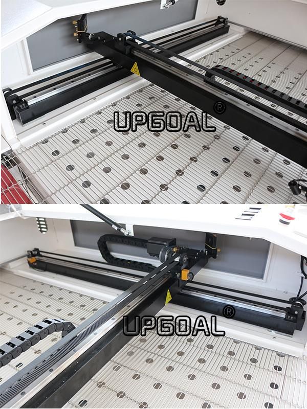 Two-Way Movable Dual Head Auto Feeding Fabric CO2 Laser Cutting Machine 300W 1600*1000mm