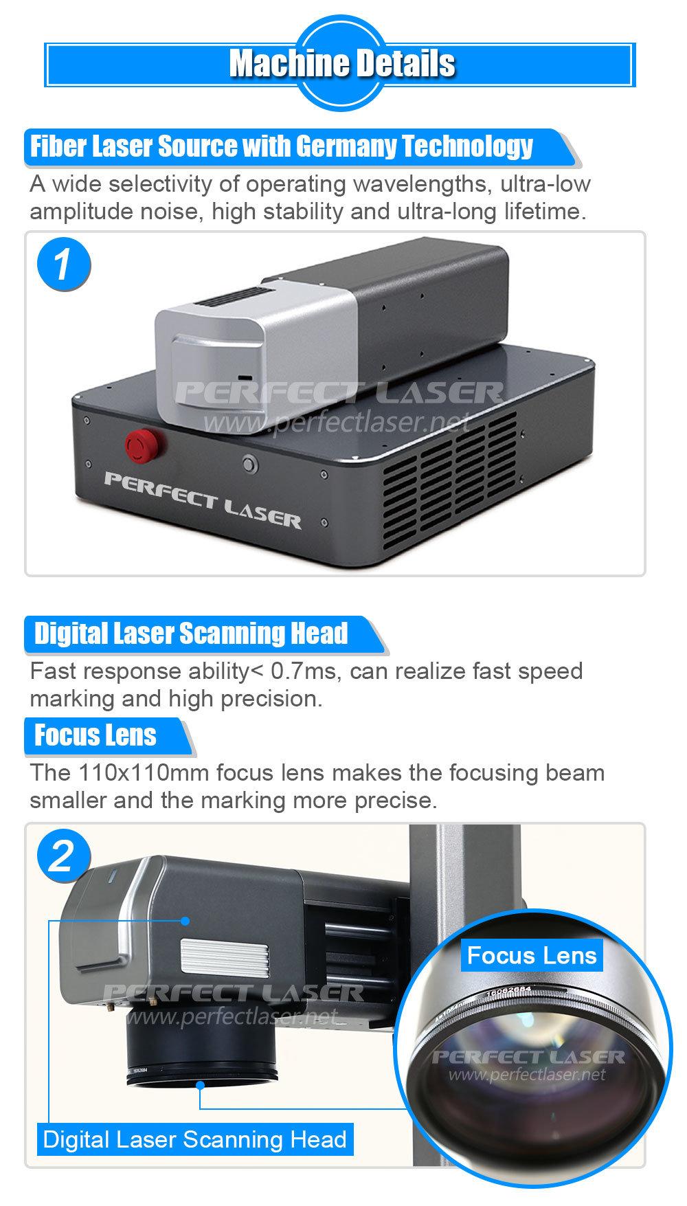 20W Mini Portable Fiber Laser Marking Machine Pedb-100A