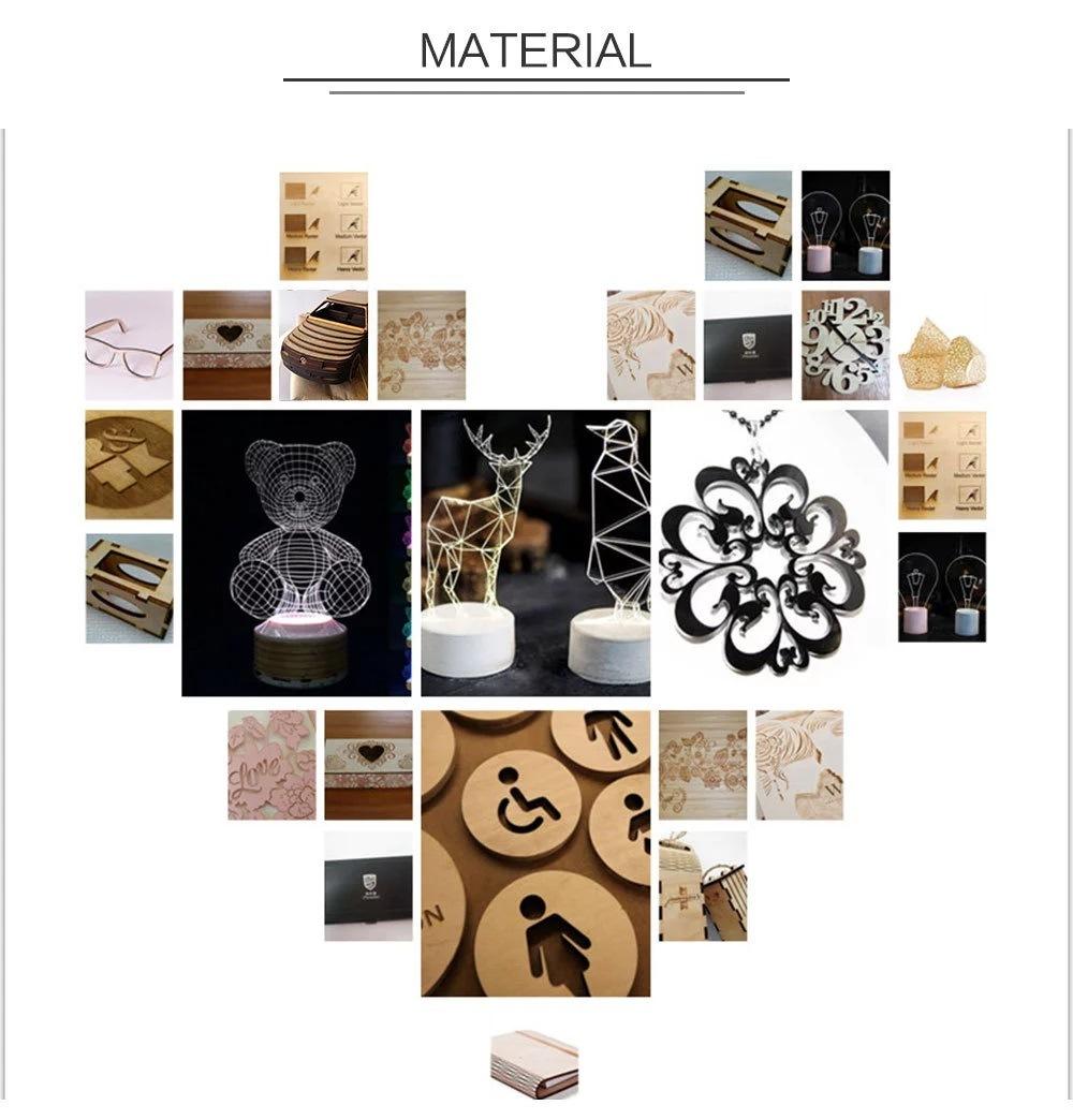 Monthly Deals Factory Direct Sell PVC Acrylic MDF Paper Wood Sheets CO2 Laser Cutting Machine