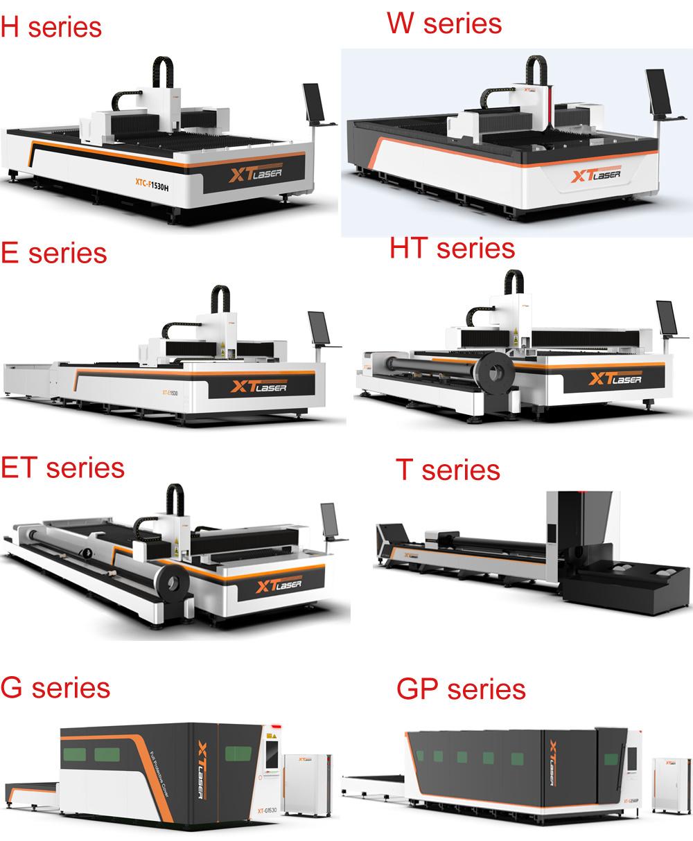 Industry Carbon Steel Stainless Aluminum Pipe Cutting Machine / CNC Fiber Laser Tube Cutter Equipment