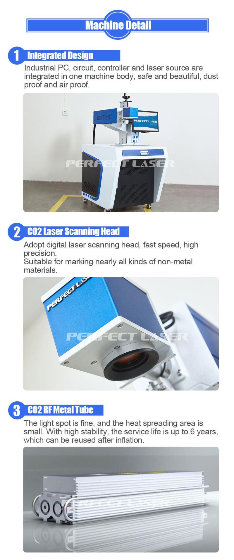 CO2 Date Number Laser Marking Machine for Plastic Water Bottles