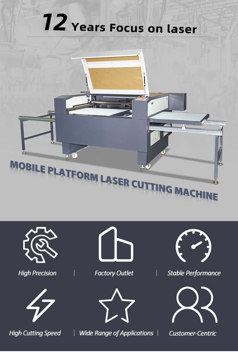 High Quality 1200X800mm Wood Acrylic MDF CO2 100W Laser Cutting Machine