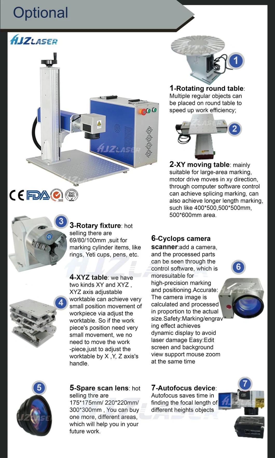 30W 50W Pipeline Bearing Fiber Laser Marking Machine All in One Laser Marker Laser Engraver