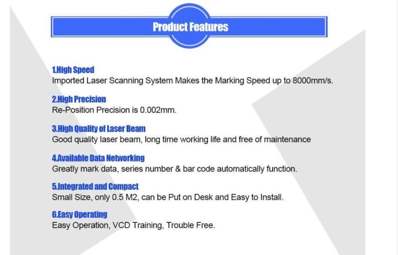 20W Fiber Laser Marking Machine for Stainless Steel /Laser Marker