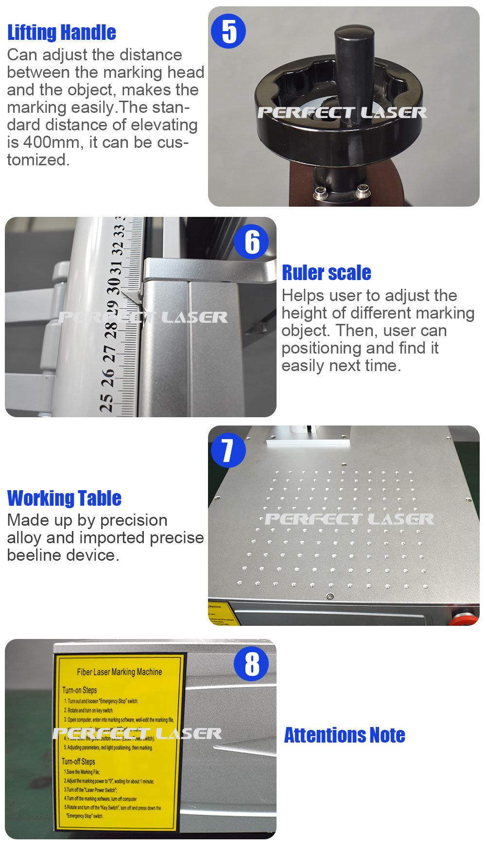 20W 30W 50W Optical Fiber Metal Logo Laser Marking Machine