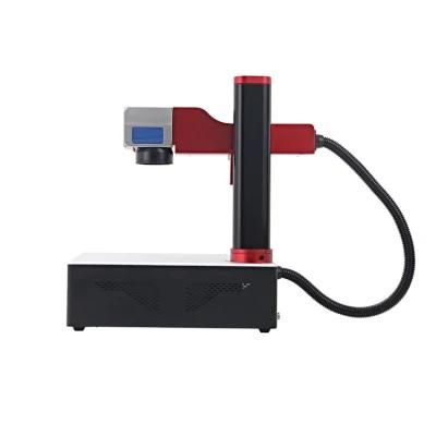 Static Desktop Laser Engraving Machine Logo Qr Code Fiber Laser Marking Machine for PVC Card Metal Gold Jewelry Date Printer