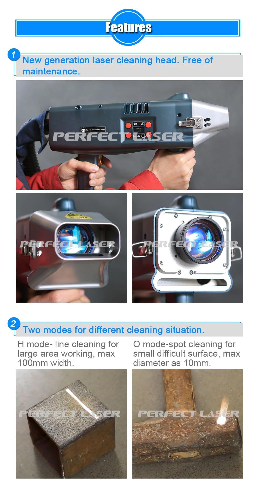 100W 200W Laser Rust Removal Machine for Metal Mold