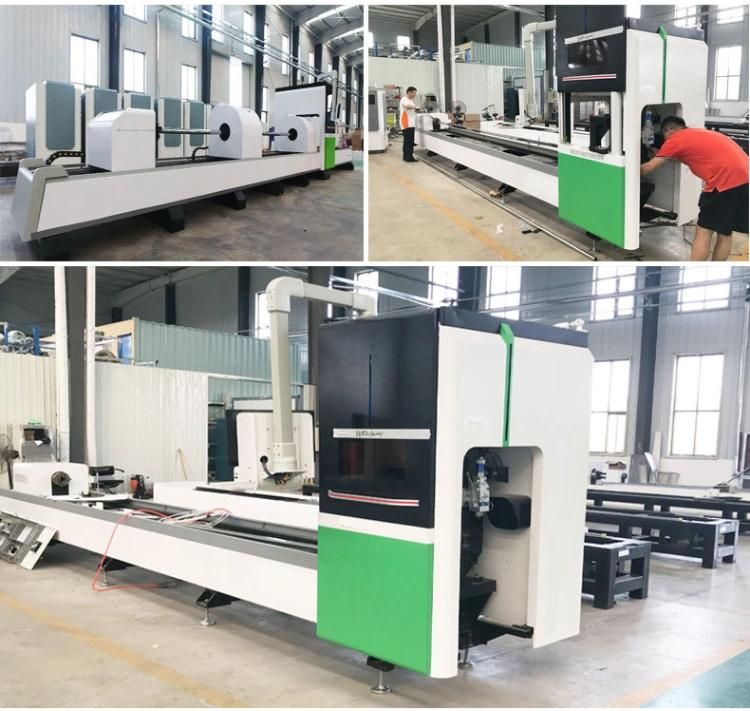 1000W 2000W 3kw 6kw CNC Fiber Laser Pipe Cutting Machine for Metal Tube Stainless Steel Aluminum
