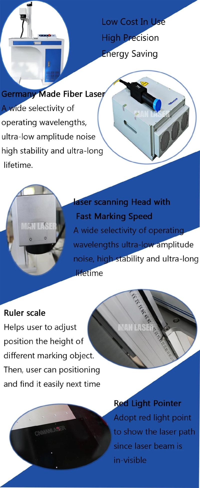 100W China Factory Laser Marking Engraving Machine for Computer Case Keyboard Mouse