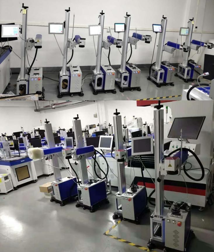 Laser Marking Machine on The Fly 20W 30W Laser Printer Laser Printing Machine
