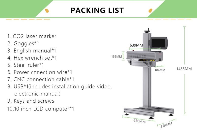 Lbc30 30W CO2 Laser Marking Machine for PVC/PPR/HDPE Pipe Fly Mode for Automatic Production Laser Machinery