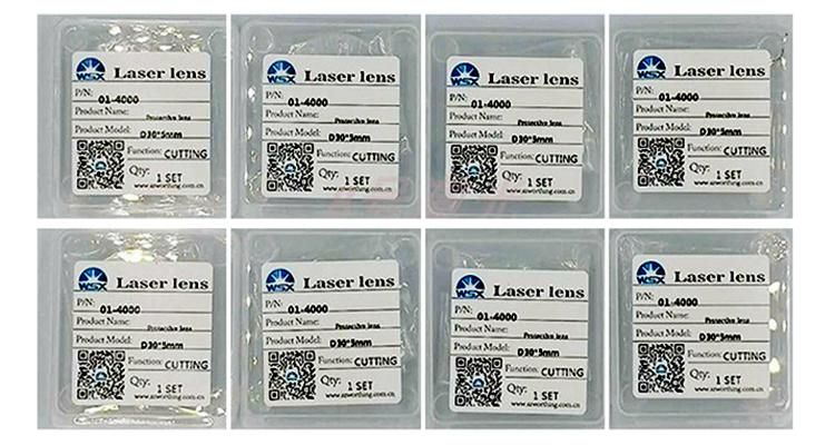 Wsx Worthing Nc30 Cutting Head Original Focusing Lens for Fiber Laser Cutting Machine Parts II VI Infrared Znse with 125mm Collimating Lens Barrel 100mm