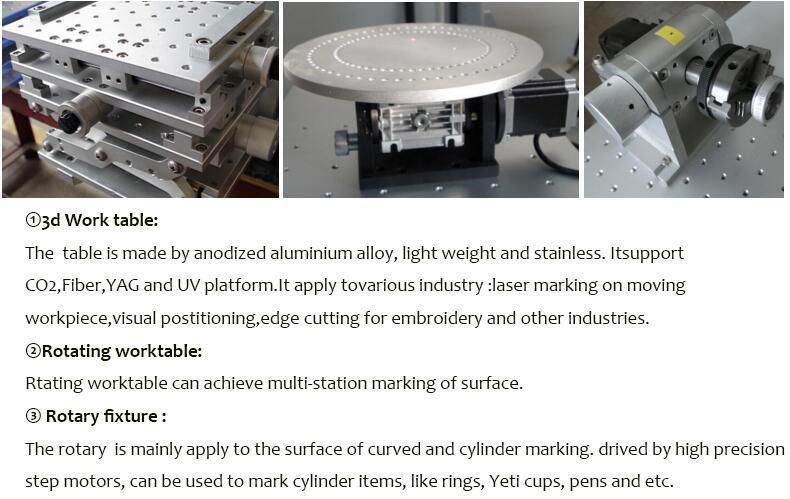 Sun-Glass Mobile Watch Phones Laser Marking Machine 30W with Rotary Devices