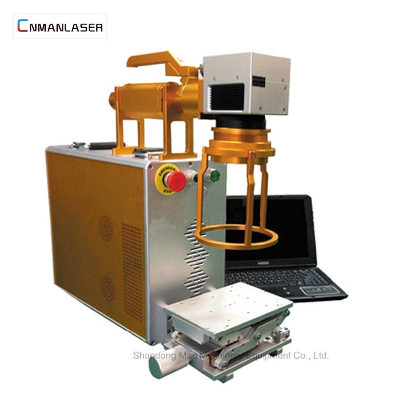 20W Plastic Jewelry Bar Code Portable Fiber Laser Marking Machine