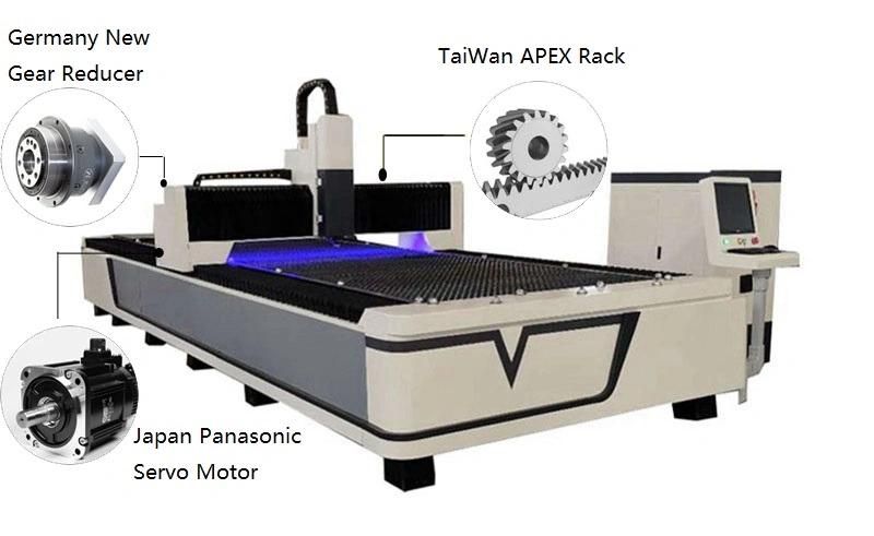 3015 Fiber Laser Cutting Machine 2000W Laser Power Hxf3015