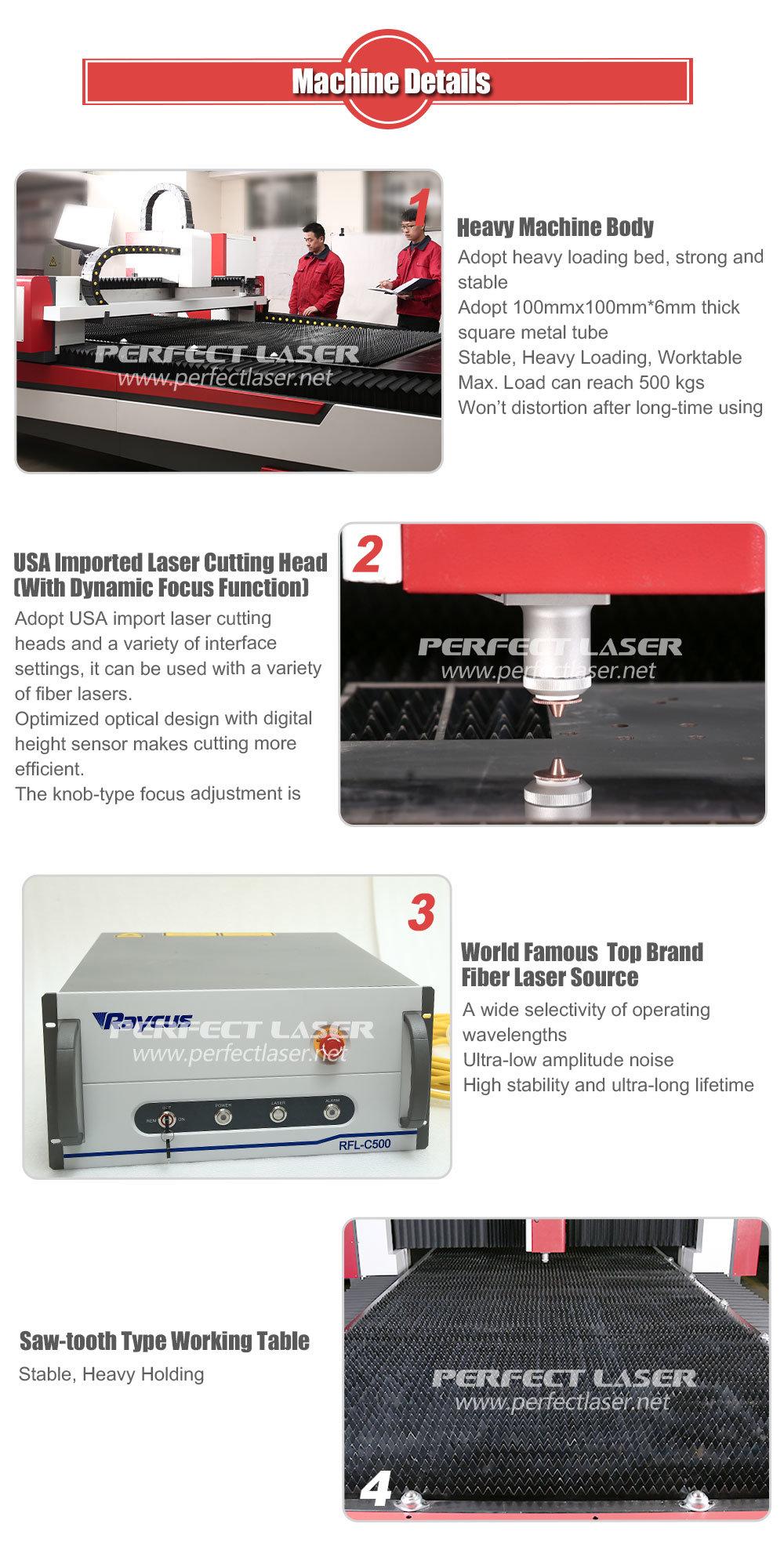 Factory Directly Supply 3mm Stainless Steel CNC Fiber Laser Cut Machine