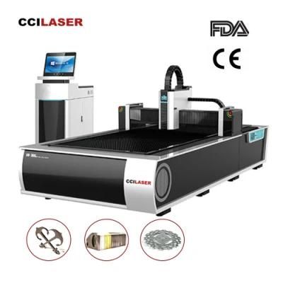 CNC Metal Sheet Fiber Laser Cutting Machine with Raycus Ipg Laser