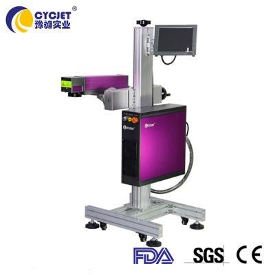 Cycjet Cl30f Fiber Fly Laser Marking Machine on Cell Phone Card