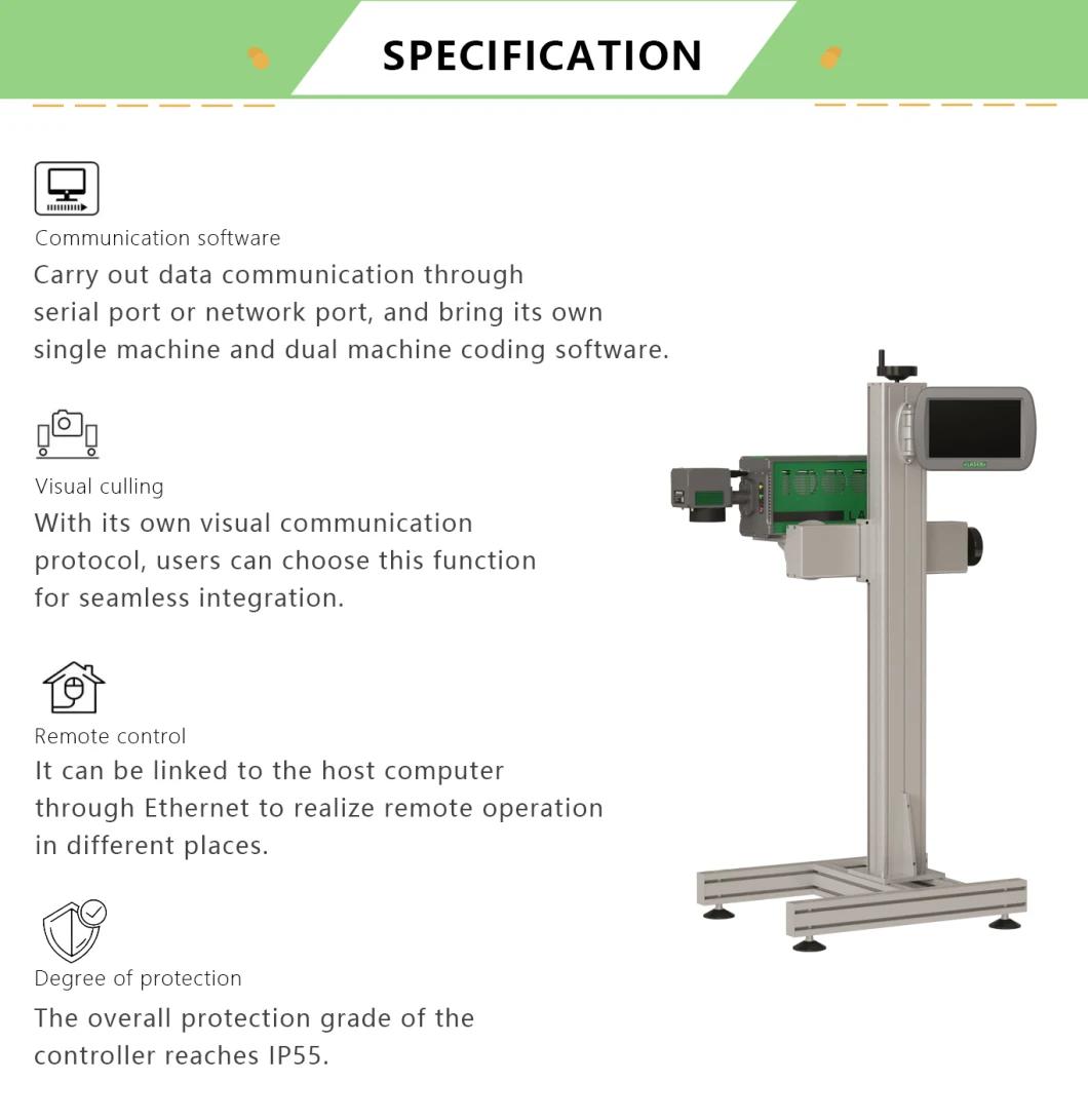 UV Flying Laser Marking Machine for Date/ Qrcode /Barcode Fast Laser Engraving Machine