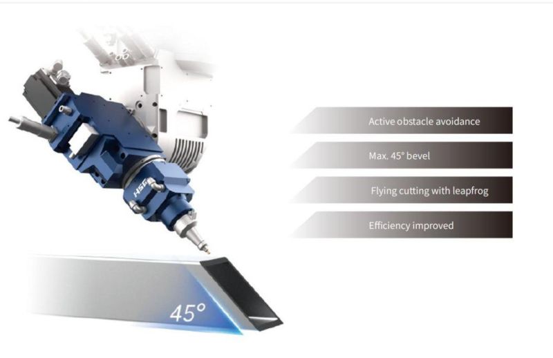 1500-4000W Professional 45° Bevel Cutting Machine for Tube Metals