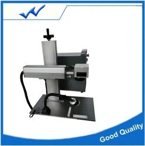 Metal Engraver Stainless Steel Plastic Fiber Laser Marking Machine 30W 50W with Rotary Axis