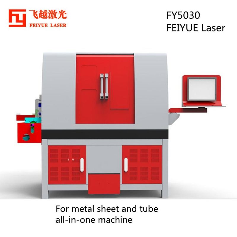 Fy5030 Fiber Laser Cutting Aluminum Feiyue Precision CCD Laser Cutting Machine Pipe and Sheet Stainless Steel All-in-One Iron Sheet Laser Cutting Machine