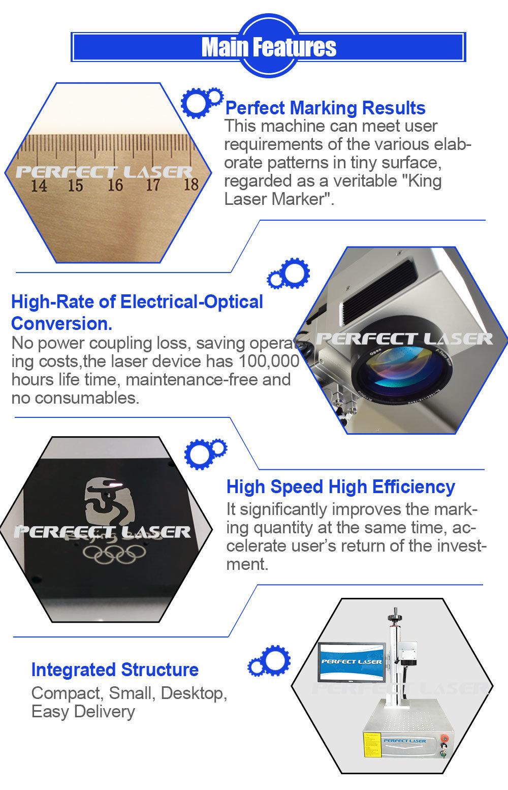 20W 30W 50W Optical Fiber Metal Logo Laser Marking Machine