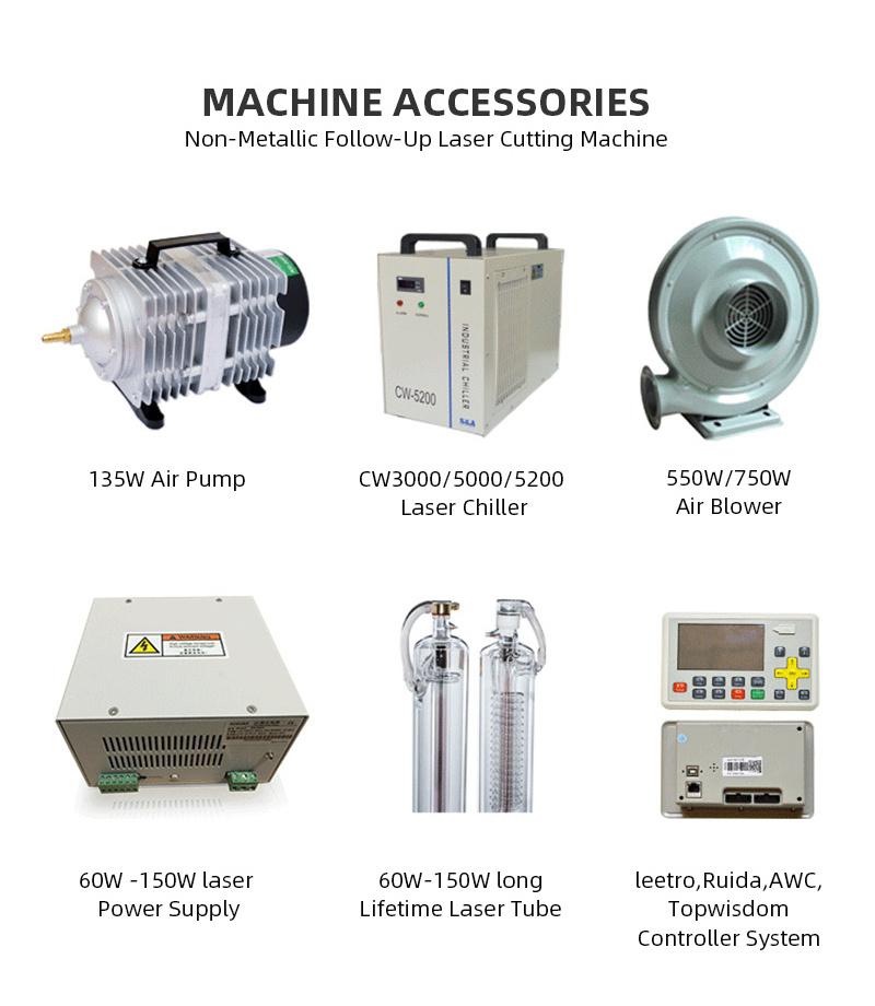6090 80W High Quality Auto Focus Wood Laser Cutting and Engraving Machine
