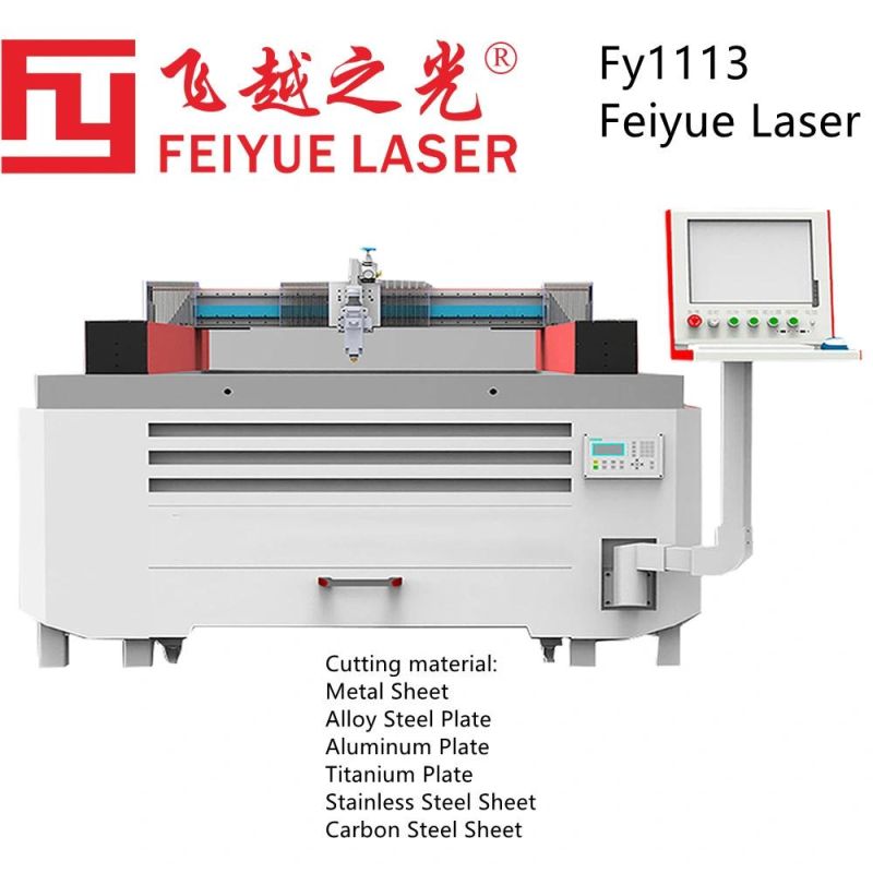 Fy1113 Feiyue Fiber Laser Cutter Machine LED Watch Jewelry CNC Precision Stainless Steel Aluminum Sheet Plate Laser Cutting Machines with THK Linear Guide Rail