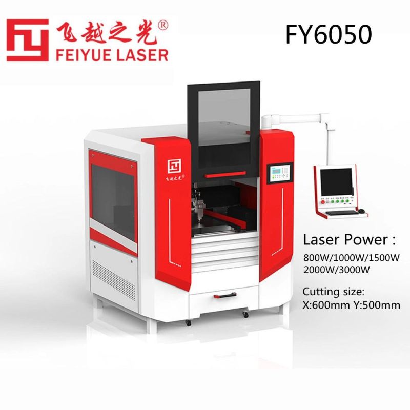 Fy6050 CNC Laser Metal Cutting Machine Feiyue Industrial Jewelry Machinery Equipment Copper Titanium Aluminum Sheet Fiber laser Cutting Machines