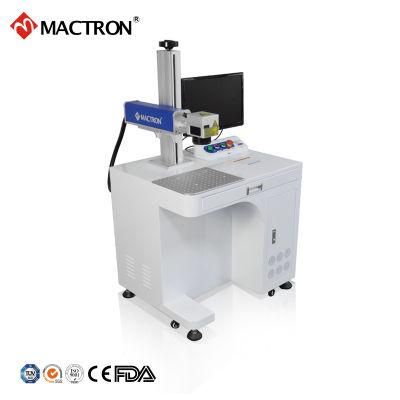 Fiber Optic Laser Engraving Machine on Metal with Colors