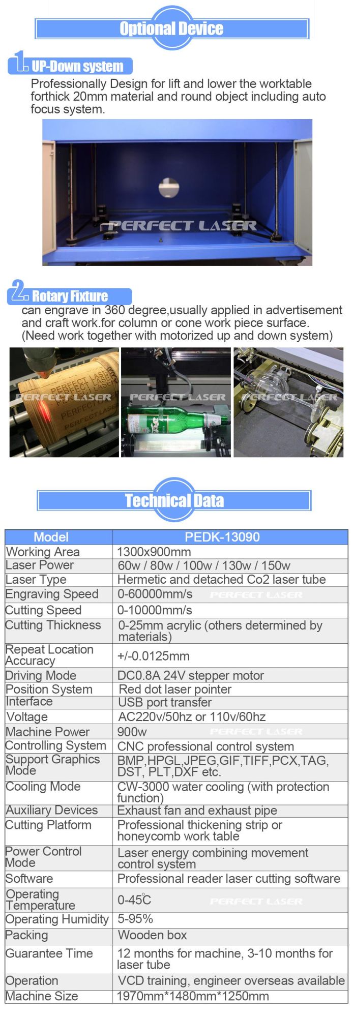 Wood/Plastic/Acrylic Plywood Laser Cutting Machine 130W 150W