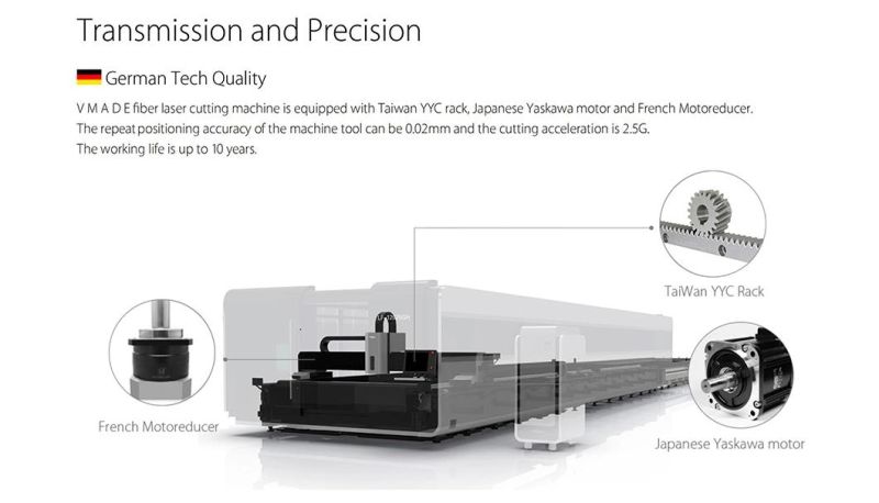6025 CNC Laser Engraving and Cutting Machine Fiber