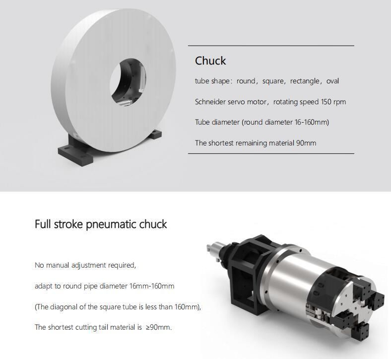CNC Fiber Laser Cutter for Metal Stainless Steel Pipe Tube