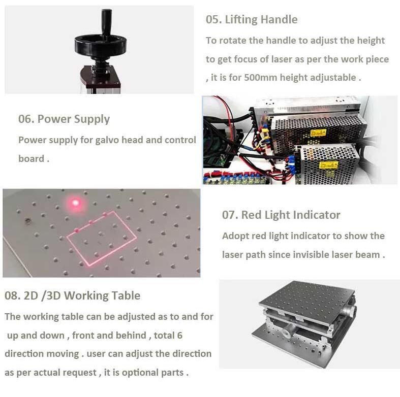 Fiber Laser Portable Marking Machine with Rotary Ring Attachment