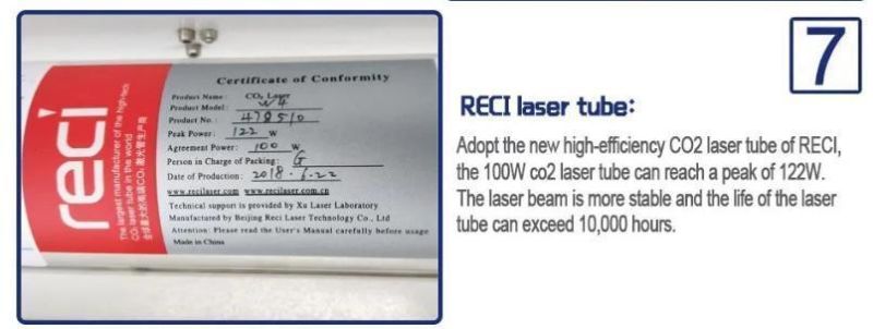 Redsail CO2 Laser Cutting Machine 5070 for Wood, Plastic, Paper, Glass