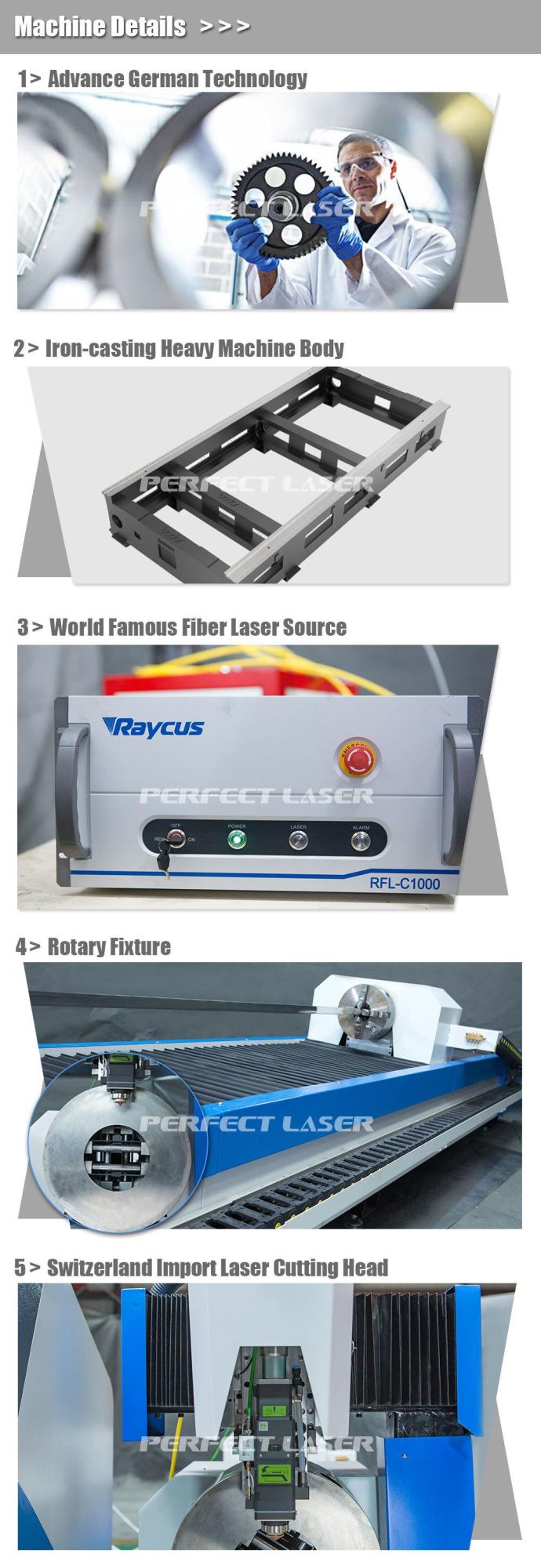Two-Side Metal Pipe and Tube Fiber Laser Cutting Machine