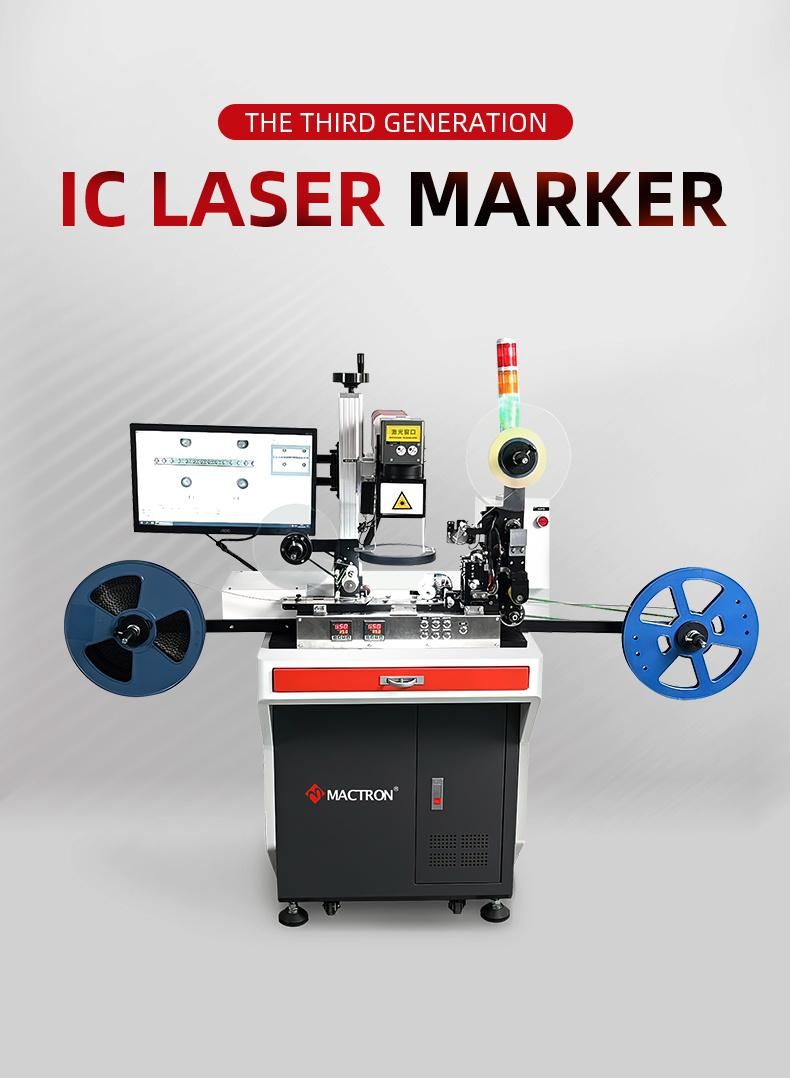 IC Laser Marker CCD Laser Marking Machine with Auto Conveyor