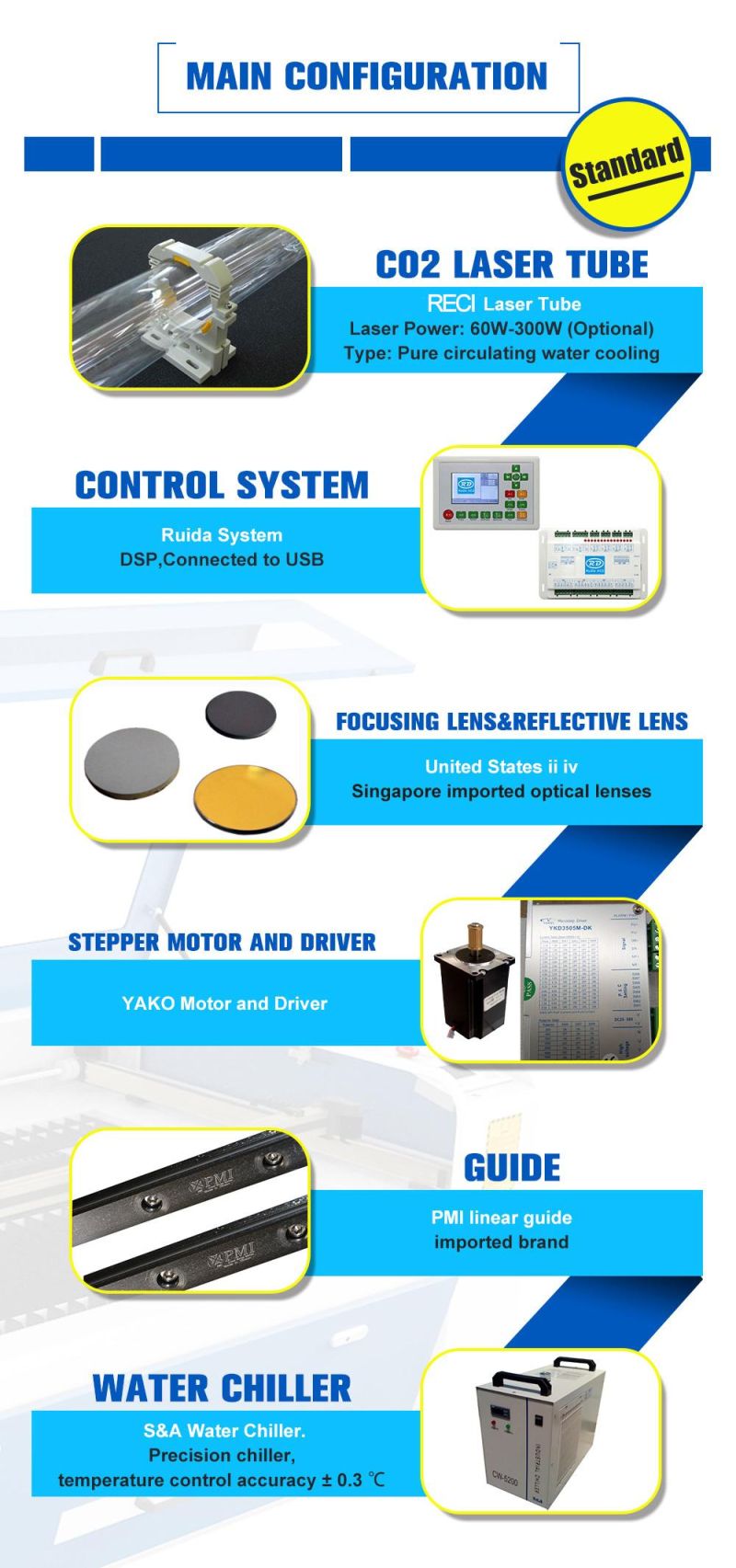 3D Laser Engraving Machine for Cutting Wood Leather Acrylic Printing