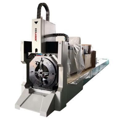 Professional Metal Stainless Steel Pipe Tube CNC Fiber Laser Cutting Cutter Cut Machine