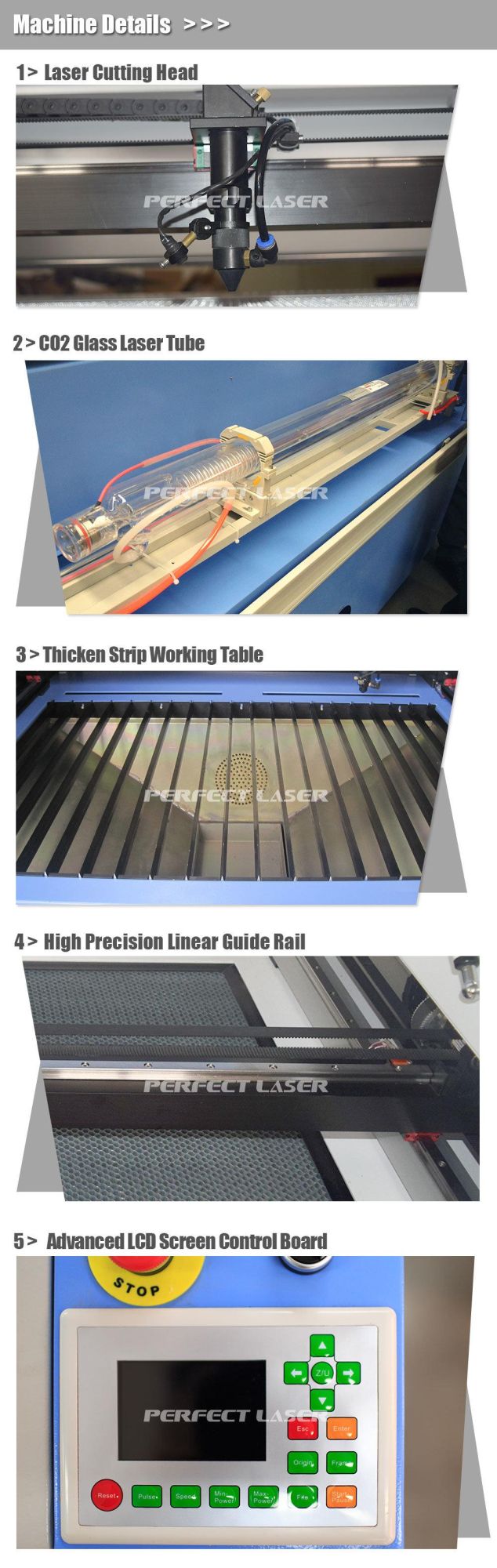 Wood Acrylic Plastic Sheet CO2 Laser Engraving Cutting Machine