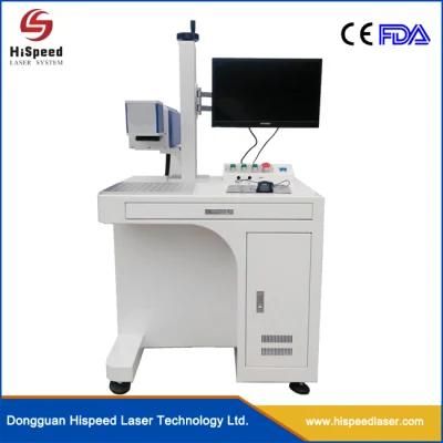 Hispeed Fiber Laser Marking Machine Name Plate Engraving Machine 20W