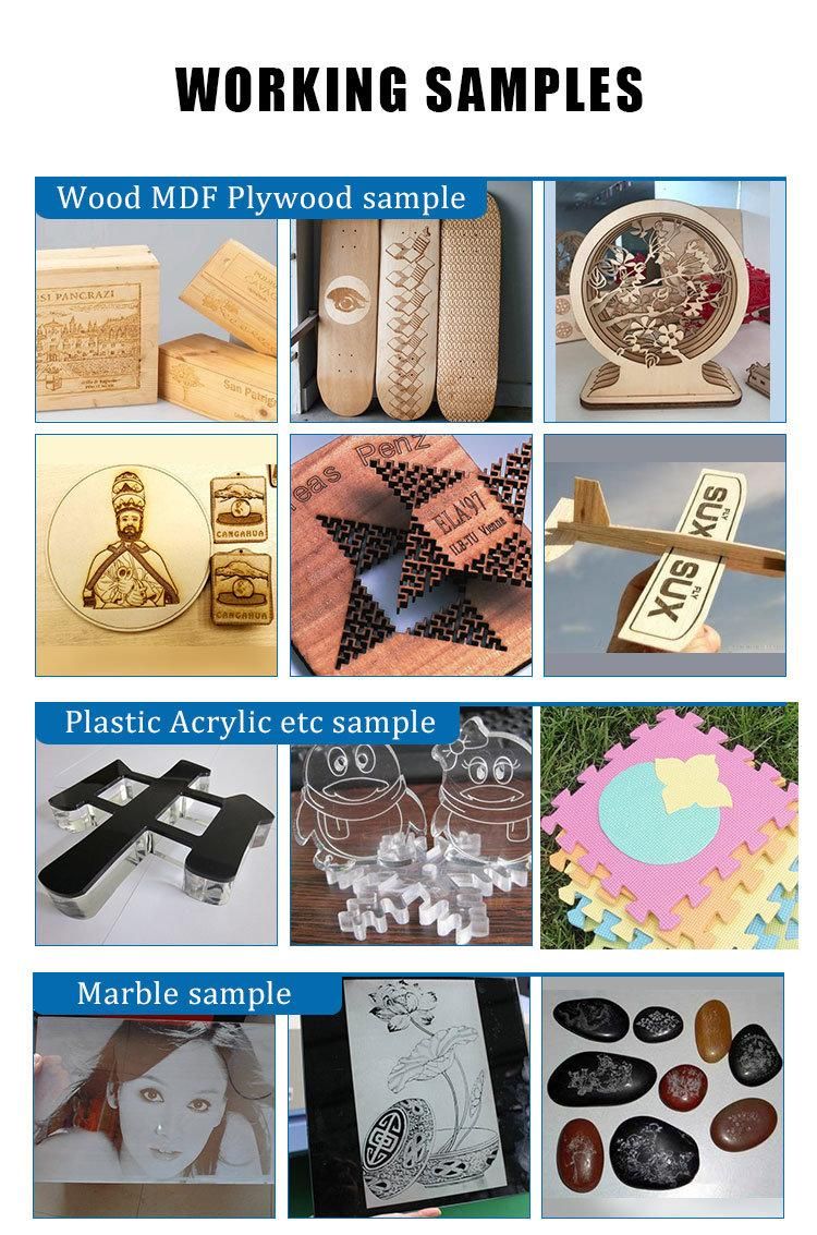 CNC Router CO2 Cutting Machine for Acrylic/ Plastic Material Cutting