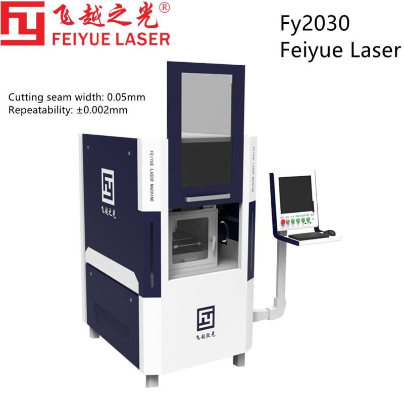Fy2030 Feiyue Jewelry Industry Fiber Laser Cutting Machine Equipment Ss Gold Stainless Steel Plate Aluminum Copper Sheet Metal High Precision CNC Laser Cutter