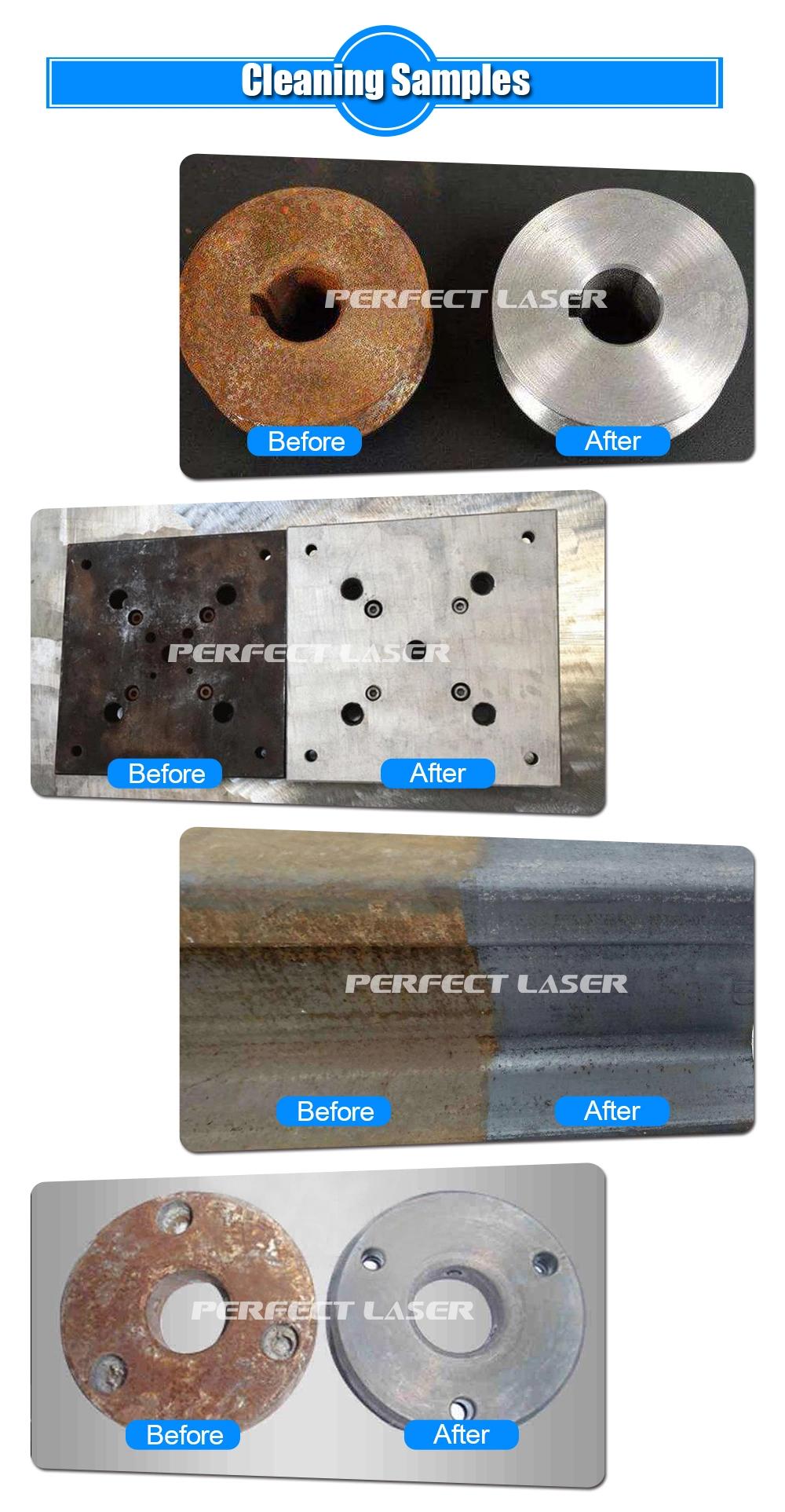 Portable 100 Watts Jpt Laser Paint Rust Removal Cleaning Machine
