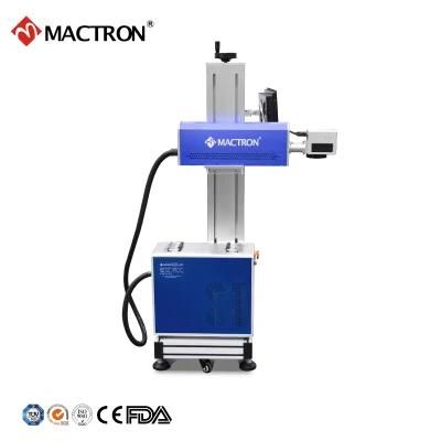High Precision Plastic Rubbery Laser Marking Machine with Converyor Belt