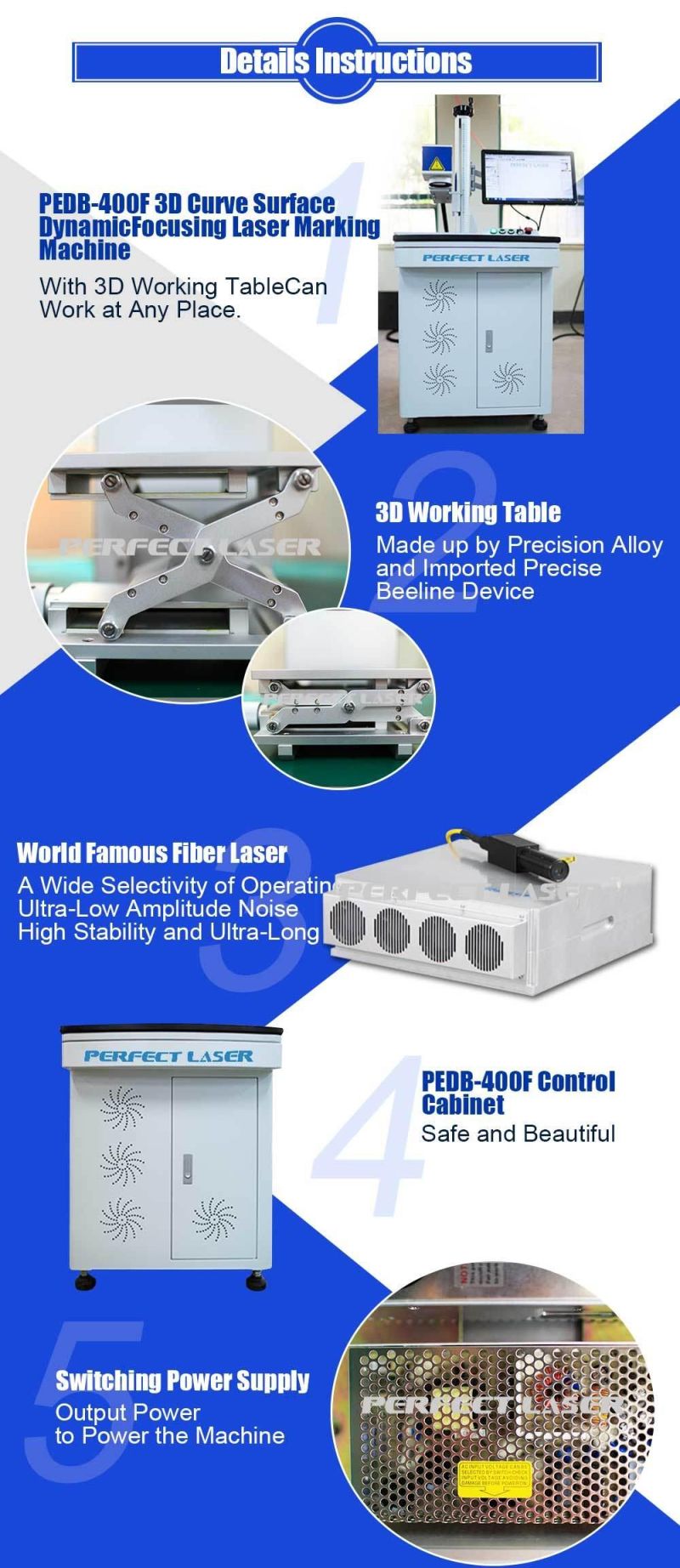 3D Logo Laser Marking Machine on Sculptured Surface